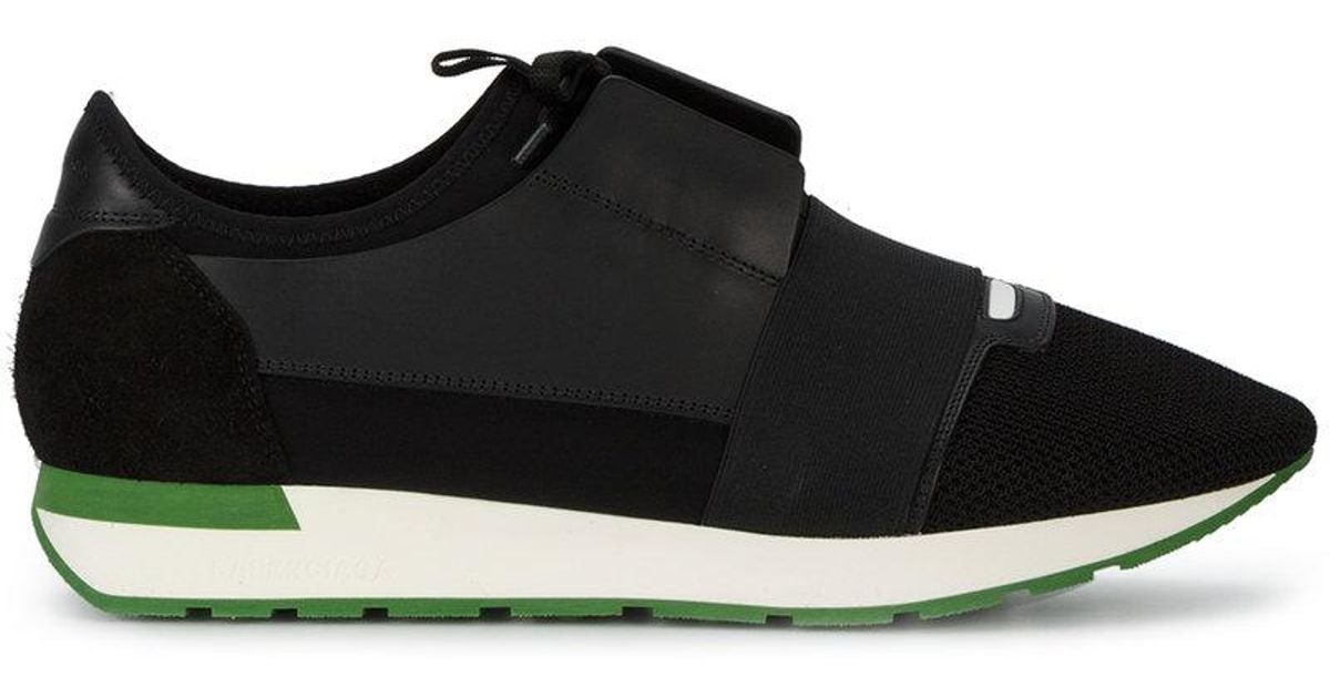 black and white balenciaga race runners