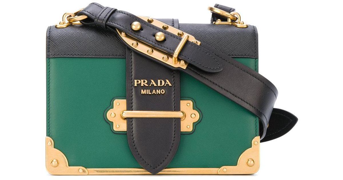 Lyst Prada Box Bag In Green