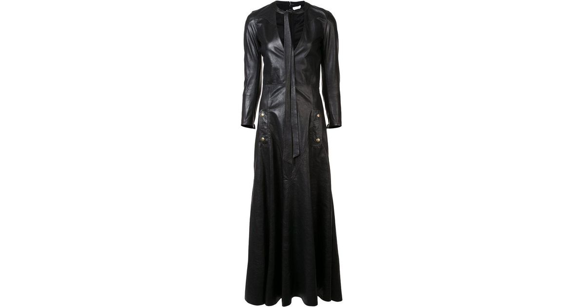 Leather Maxi Dress