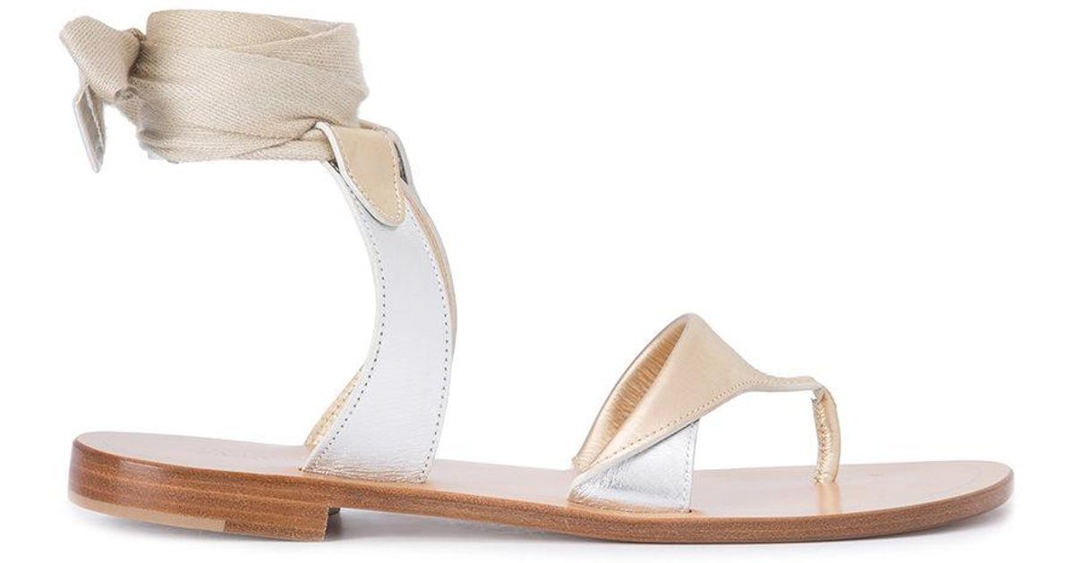 Lyst - Sarah Flint Grear Sandals in Metallic