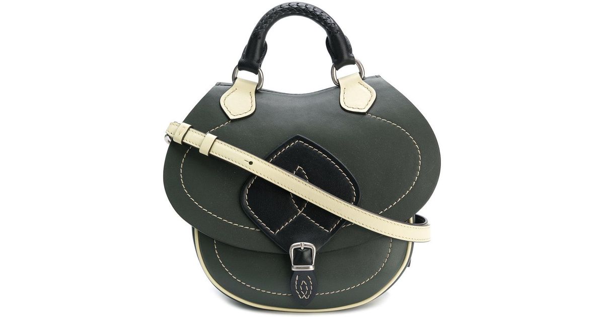 Maison Margiela Small Saddle Bag In Green Lyst