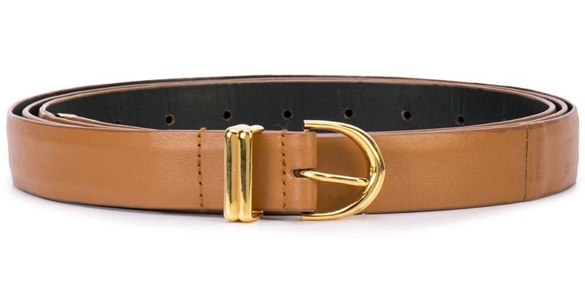 Khaite Leather Belt in Brown - Lyst
