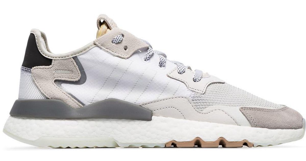 Adidas White Nite Jogger Suede And Leather Low top Sneakers for Men Lyst adidas Nite Jogger Shoes Buy Now | Jimmy Jazz