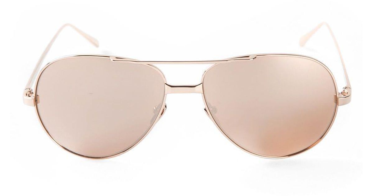 Linda Farrow ' 128' Sunglasses - Lyst