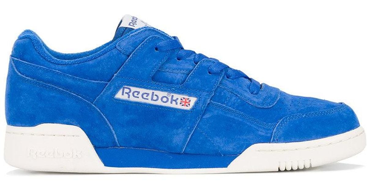 blue suede reebok classics