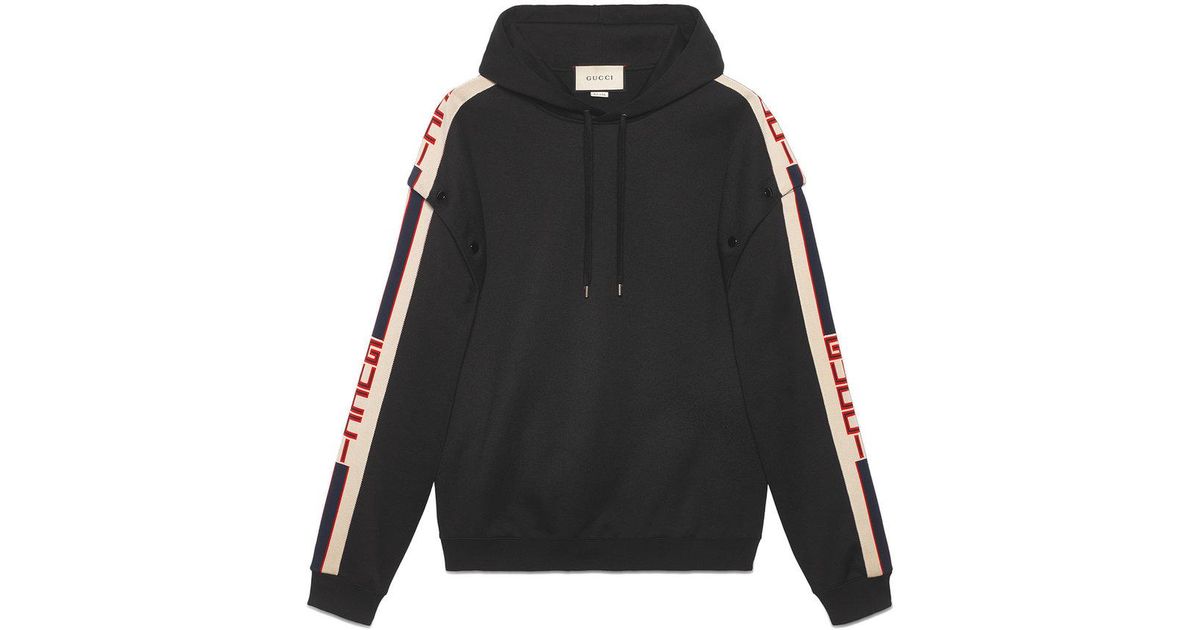 gucci technical hoodie