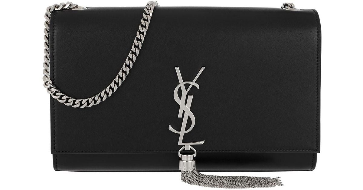 black silver ysl bag