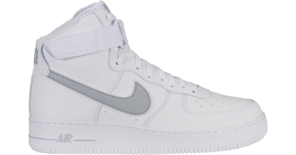 Lyst - Nike Air Force 1 High '07 3 Hight Top Sneakers, White/wolf Grey ...