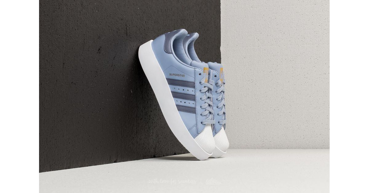 lyst adidas originali adidas superstar audace w gesso blu / verde lyst adidas originali adidas superstar audace w gesso blu / verde