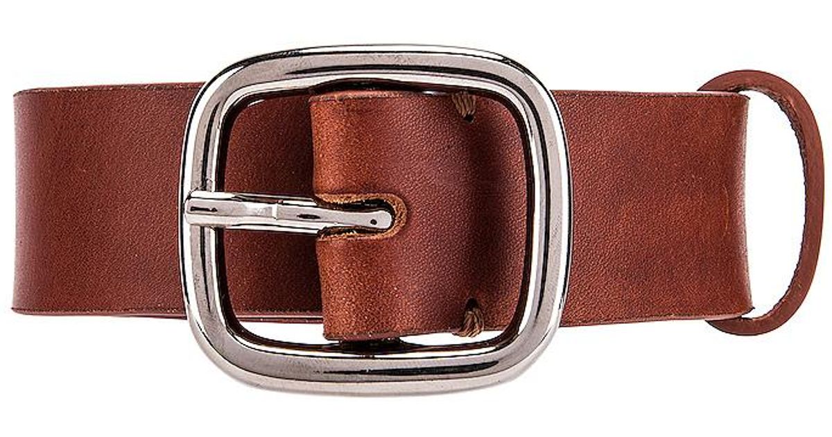 Comme des Garçons Leather Belt With Buckle in Brown for Men - Lyst