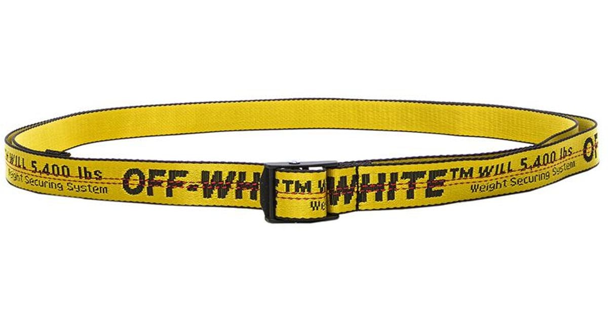 Lyst - Off-White C/O Virgil Abloh Mini Industrial Belt in Yellow
