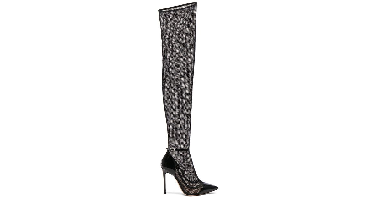 gianvito rossi lace thigh high boots