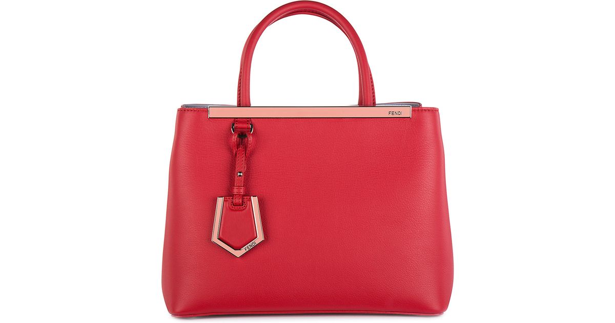 Red Tote Bag Purse Best Image Ccdbb Org Lyst Fendi Leather Handbag Ping Bag Purse 2jours In Red