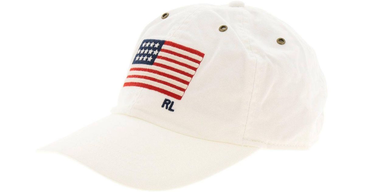 Polo Ralph Lauren Hat Men in White for Men - Lyst