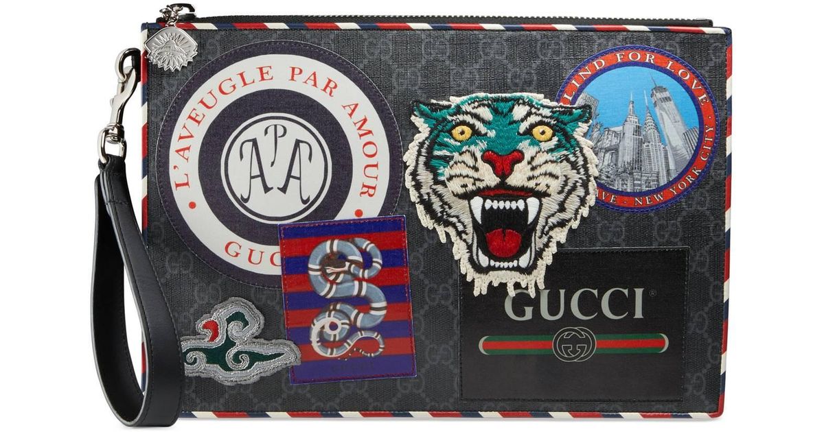 gucci courrier gg supreme pouch