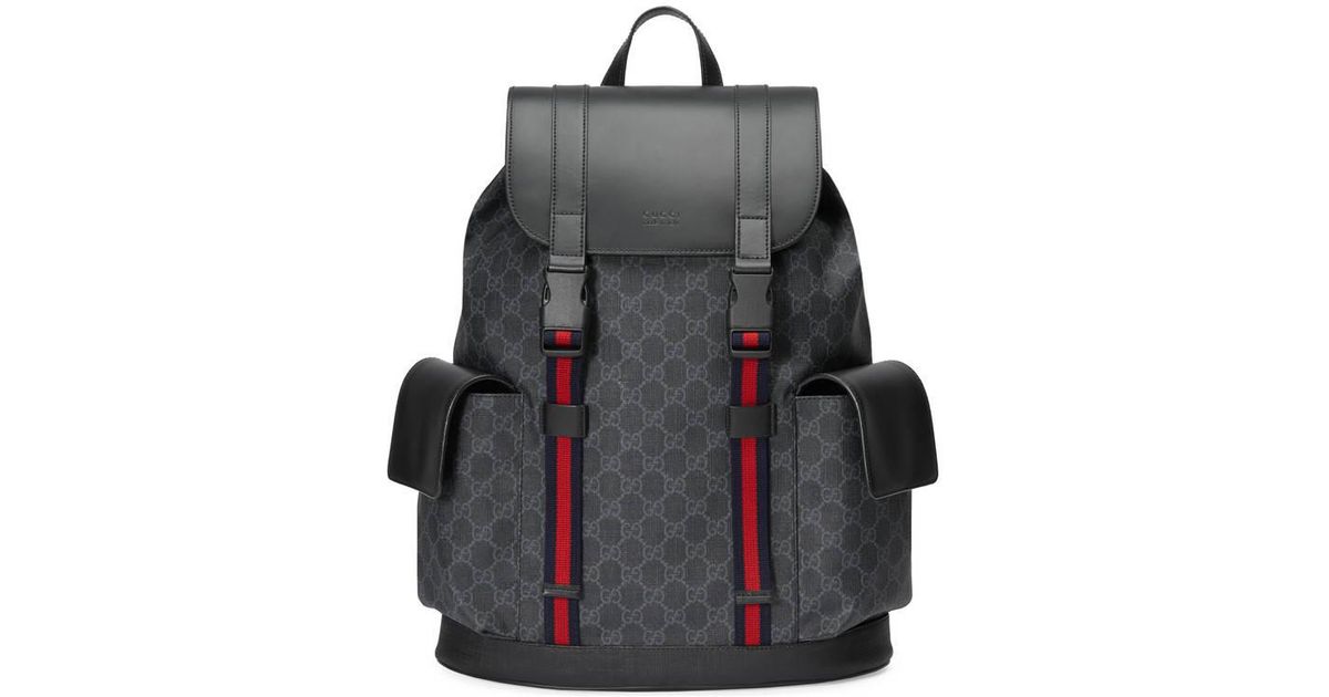 soft gg supreme backpack black