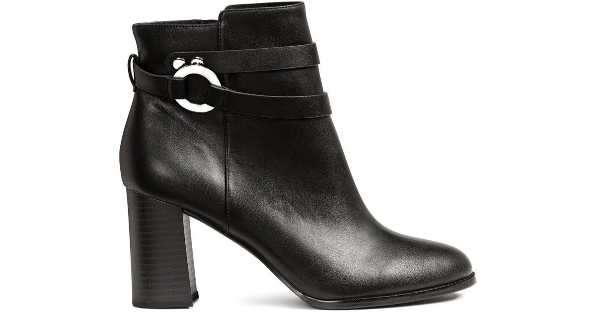 h&m ankle boots black