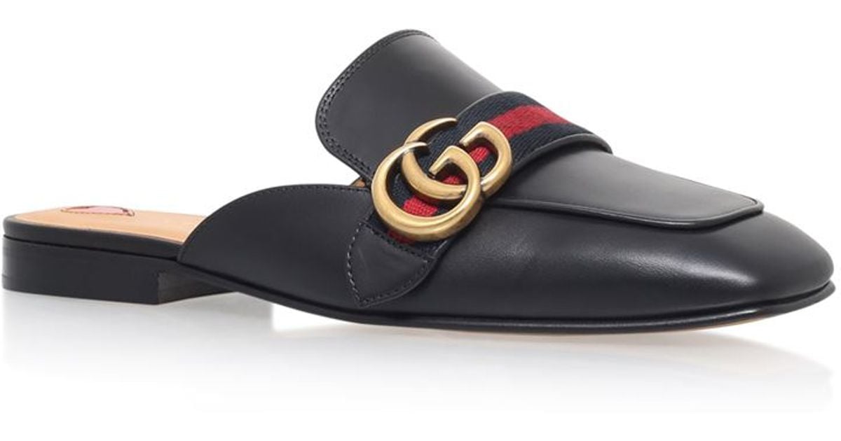 Gucci Peyton Slide Loafers in Gray | Lyst