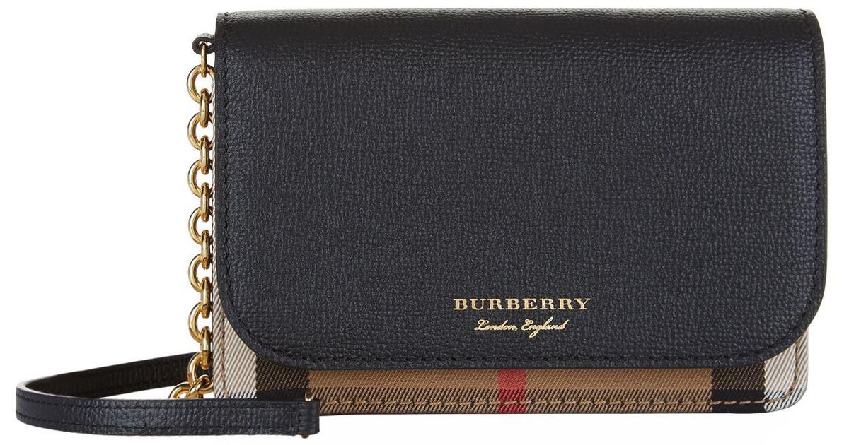 Lyst Burberry Hampshire Cross Body Bag In Black