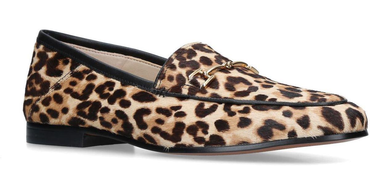 sam edelman loraine bit loafer leopard