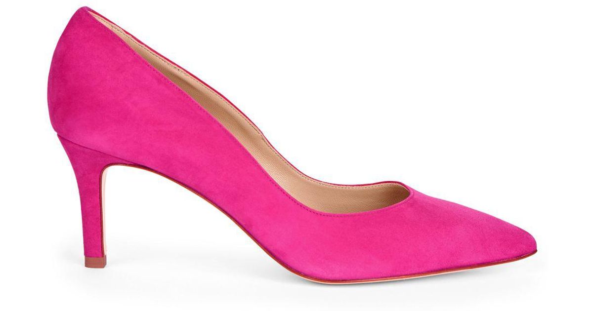 Hobbs Leather Bright Pink 'grace' Court Shoes - Lyst