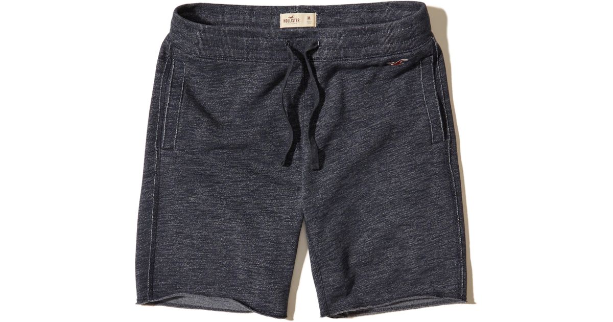 hollister fleece jogger shorts