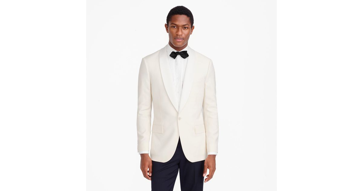 J.crew Ludlow Dinner Jacket In Italian Wool in White for Men Lyst