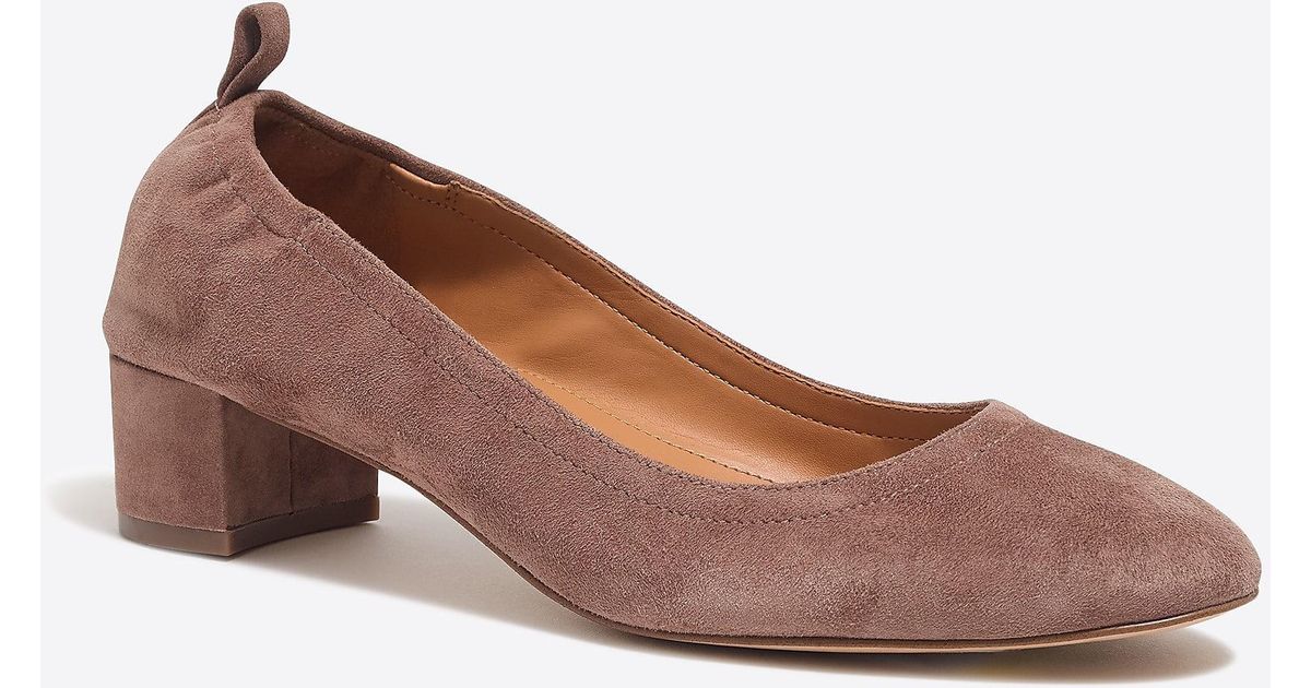 j crew anya block heel