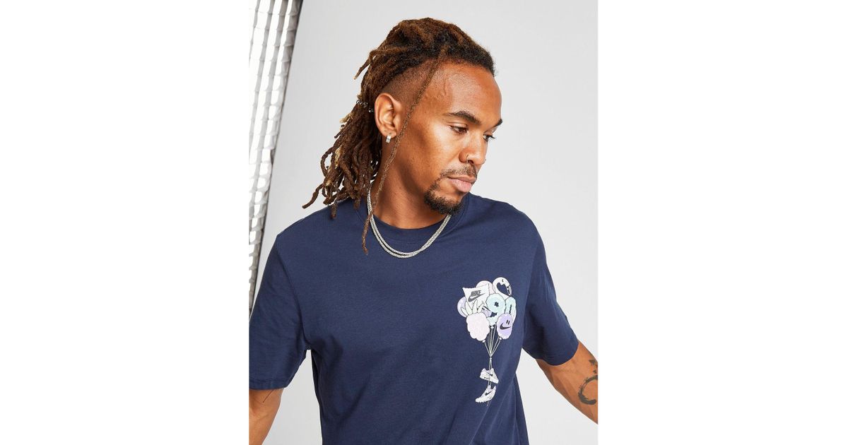 Nike Cotton Air Max 90 T shirt in Navy (Blue) for Men Lyst Nike Air Max Gel T shirt in White for Men Lyst
