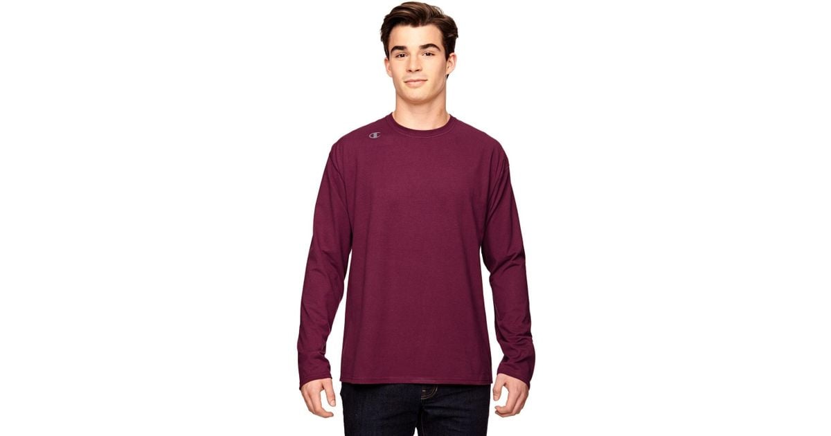 champion vapor cotton long sleeve tee