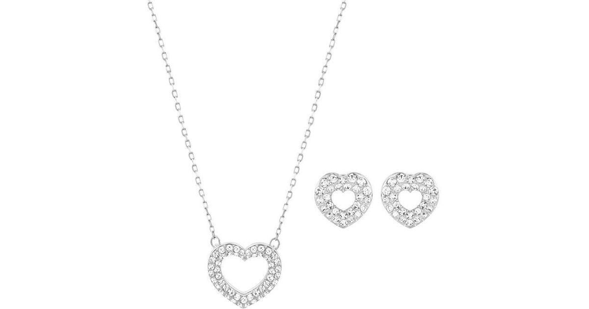 Swarovski Heart Necklace And Earring Set Best All