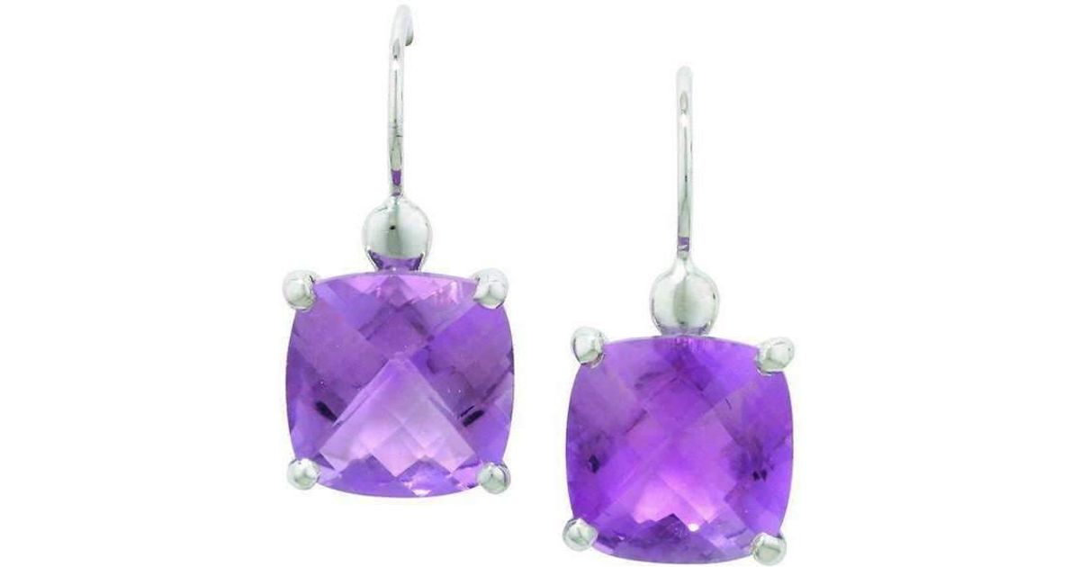 Lyst London Road Jewellery Bloomsbury White Gold Rose Amethyst Lyst London Road Jewellery Bloomsbury White Gold Rose Amethyst Drop Earrings