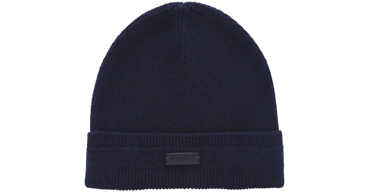 Belstaff Nordland Beanie Hat in Blue for Men | Lyst