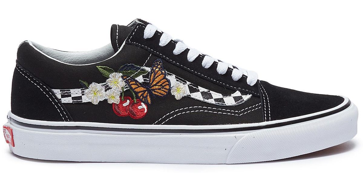 Vans 'checker Floral Old Skool' Graphic Embroidered