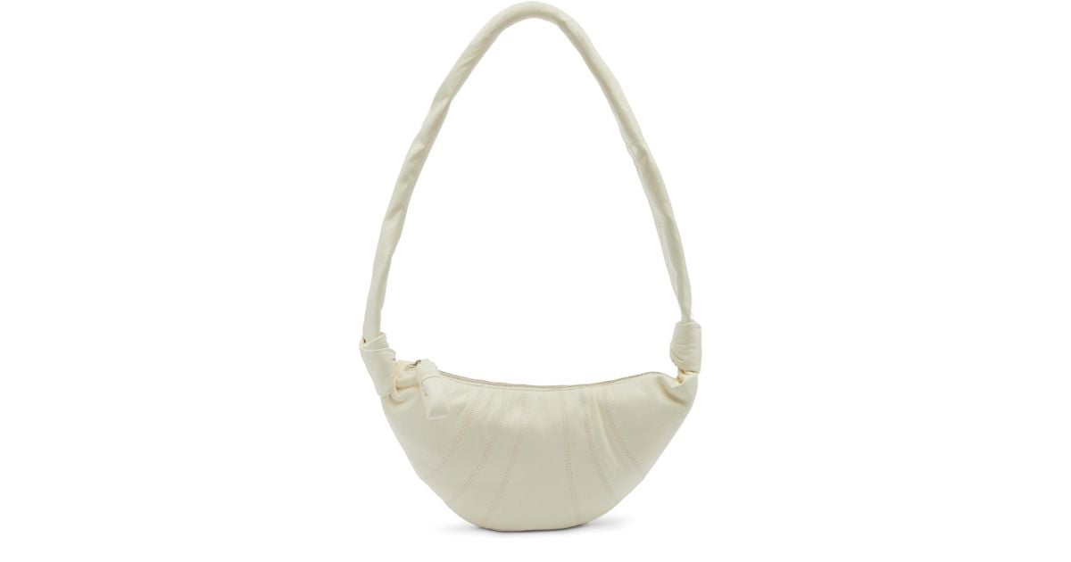 lemaire croissant bag white