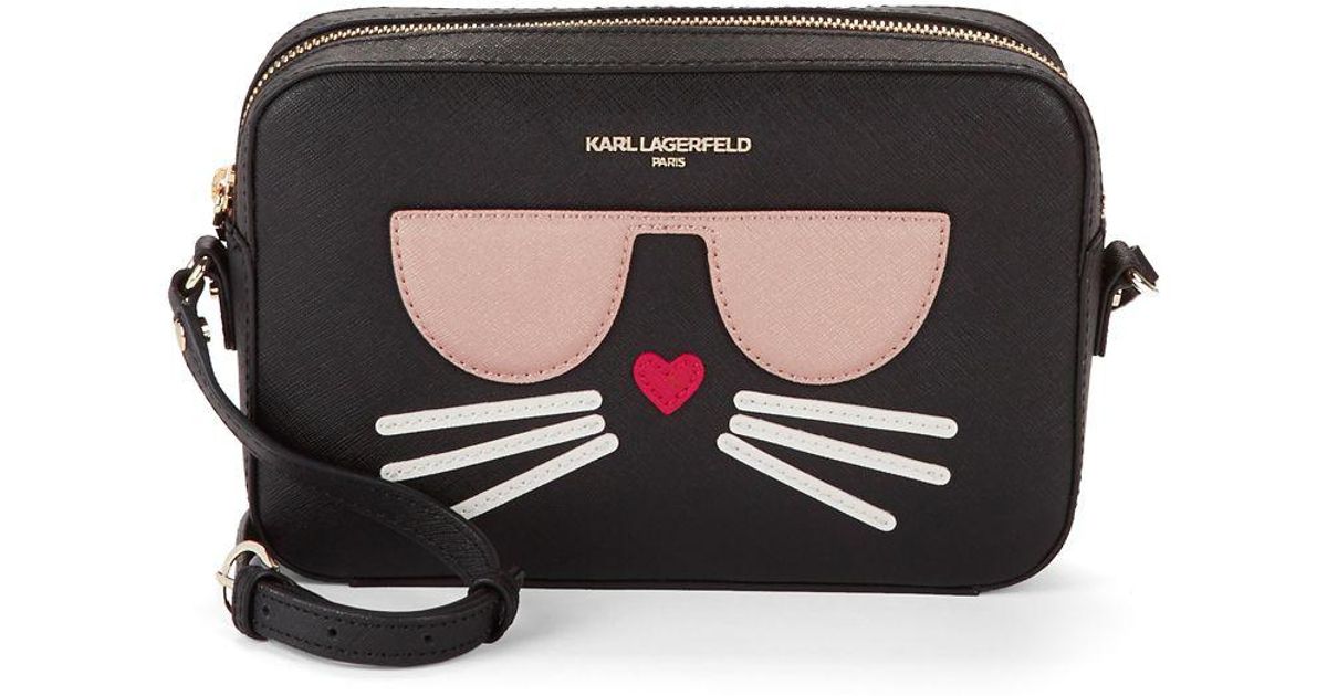 Lyst Karl Lagerfeld Maybelle Crossbody Bag In Black