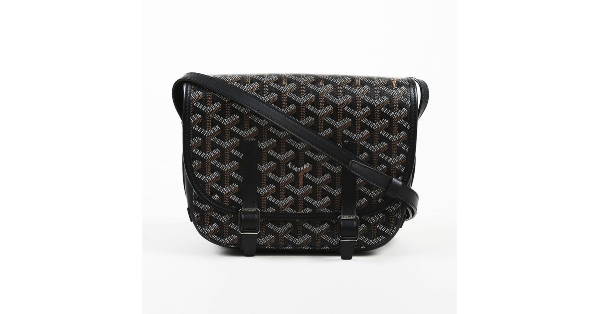 Lyst Goyard Black Multicolor Coated Canvas Belvedere Pm Lyst Goyard Black Multicolor Coated Canvas Belvedere Pm Crossbody Bag In