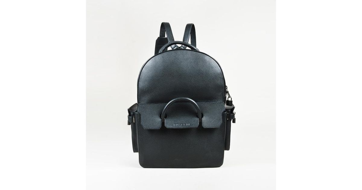 Buscemi Black Leather Multi Pocket Phd Backpack In Lyst