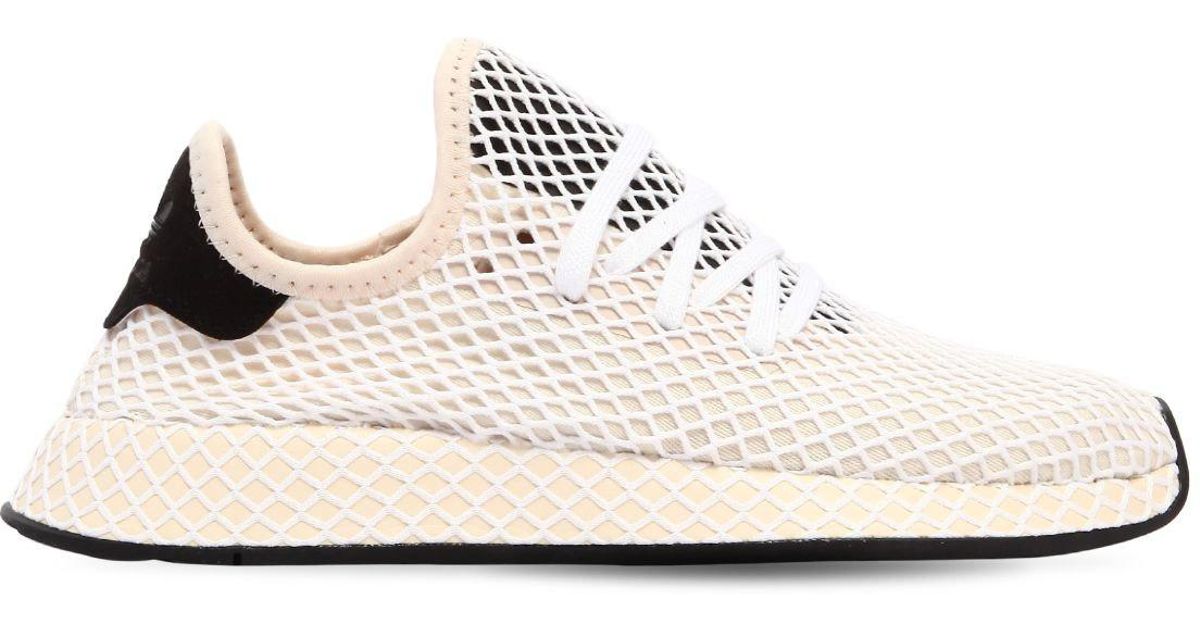 lyst adidas originals deerupt ultra leichtbau - sneakers in natürlichen lyst adidas originals deerupt ultra leichtbau - sneakers in natürlichen