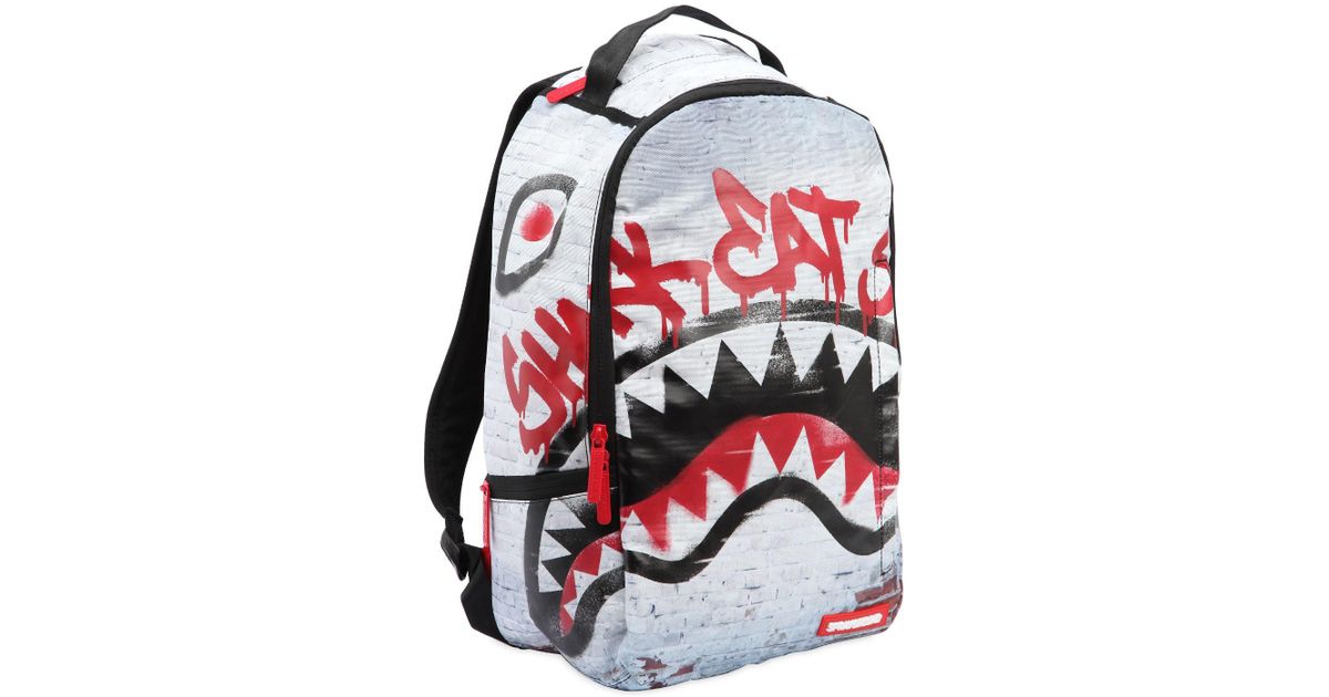 Lyst Sprayground Shark Eat Shark Backpack in Red