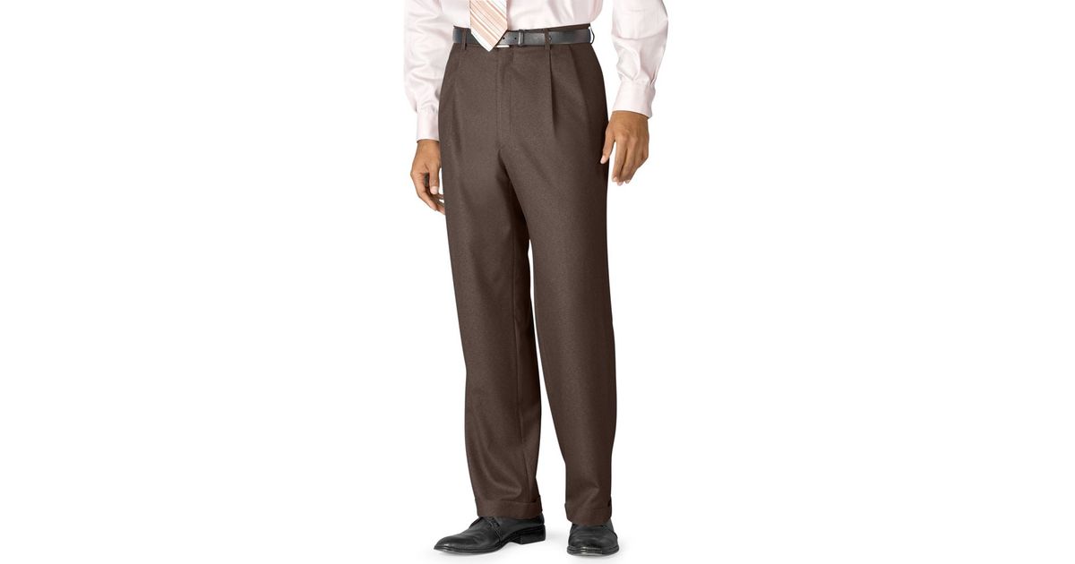 reverse pleated pants