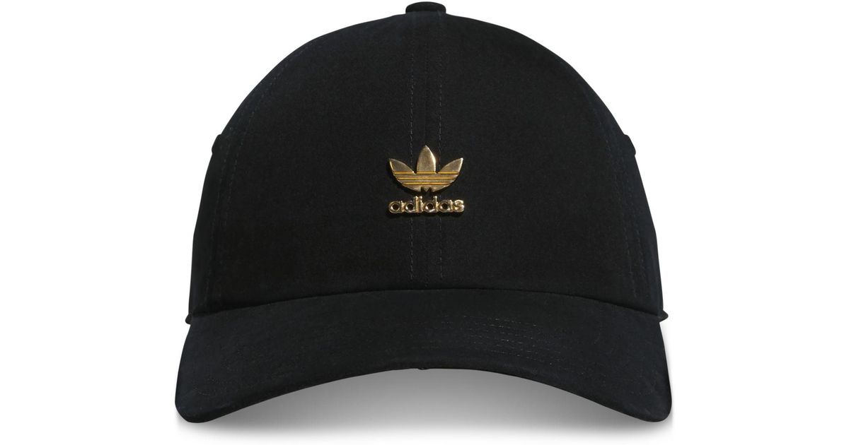 Adidas Black Originals Metallic logo Relaxed Cap Adidas Black Originals Metallic logo Relaxed Cap