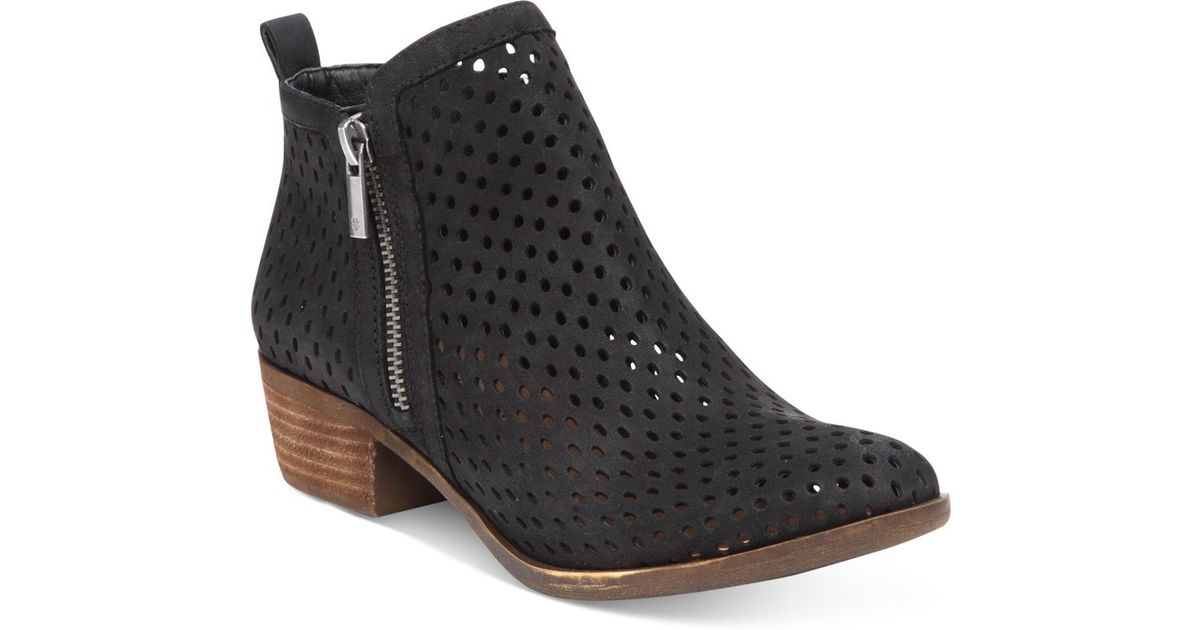 lucky brand black basel booties