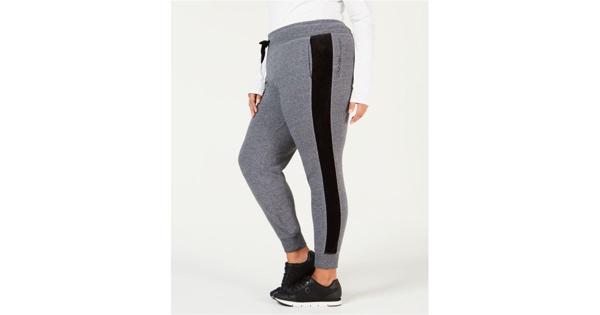 plus size velour joggers