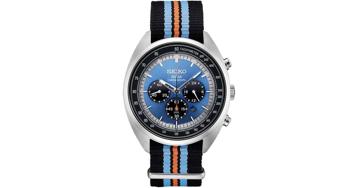 seiko solar chronograph orange