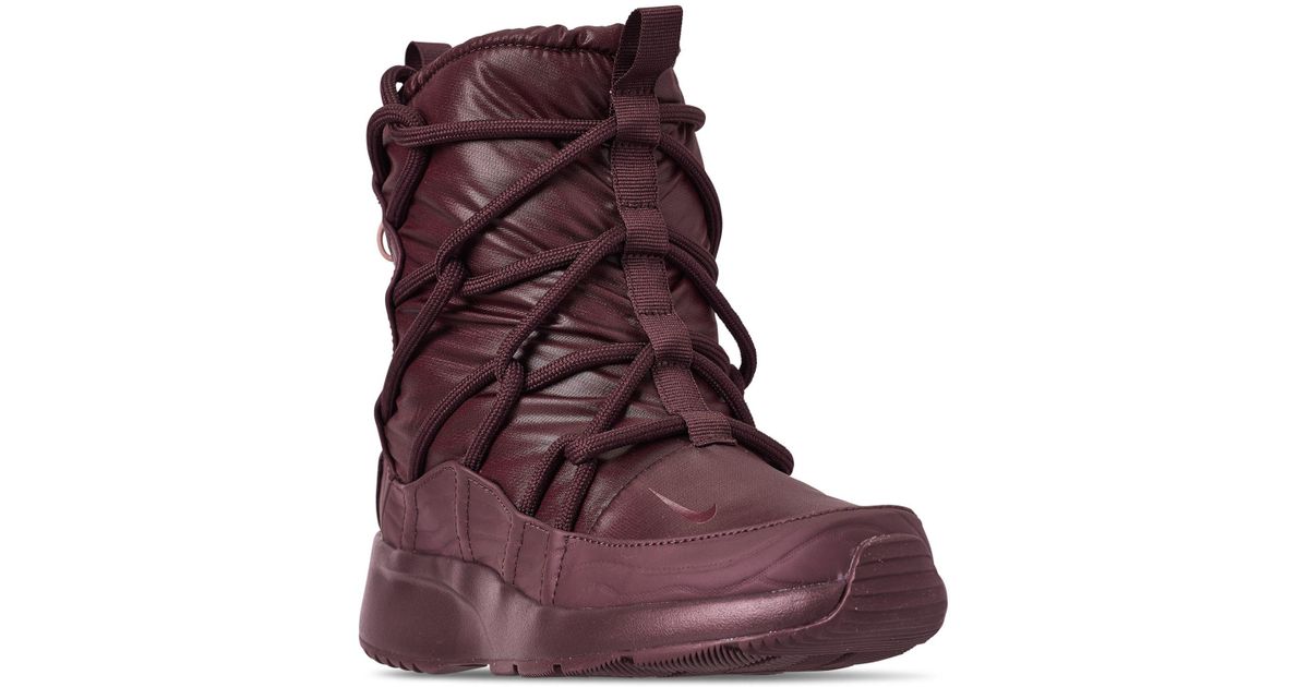 nike women's tanjun high rise high top sneaker boots