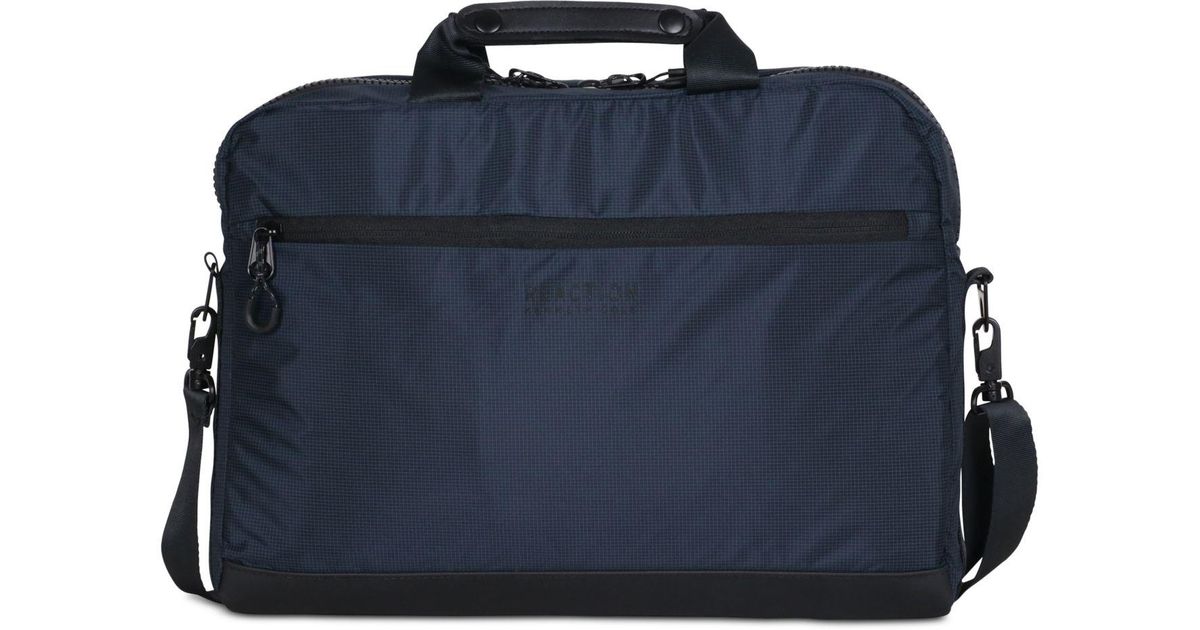Lyst Kenneth Cole Reaction Two Tone Computer Case In Blue For Men