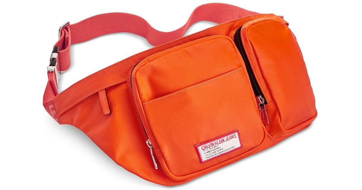 calvin klein orange purse