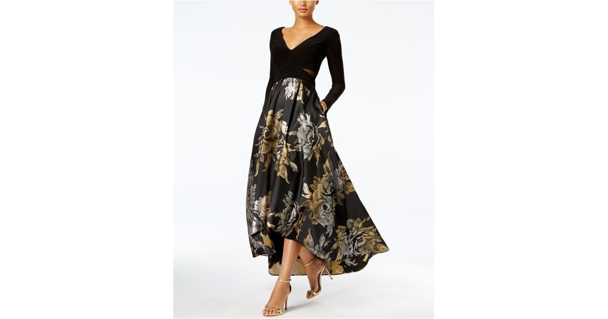 Image result for black and gold brocade gown