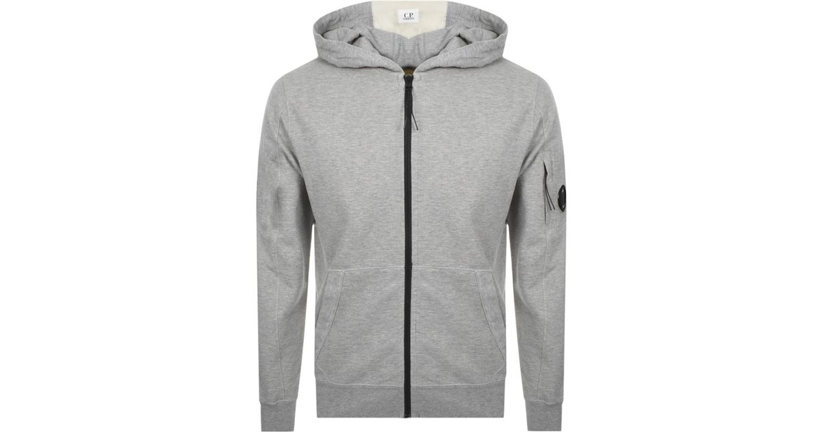 cp company grey hoodie